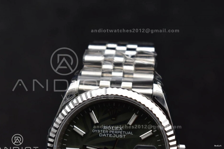 126234 SS 1:1 VSF Best 576 904L 36 DateJust Jubilee Steel ComfortFit Dial on VS Edition Green Bracelet Leaf 0723